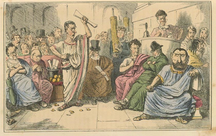 Comic_History_of_Rome_Table_10_Cicero_denouncing_Cataline