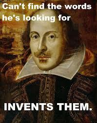Shakespeare Invents words