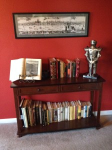 Dante and Shakespeare and medieval history You'd be amazed how this shuts books snobs up when they come over